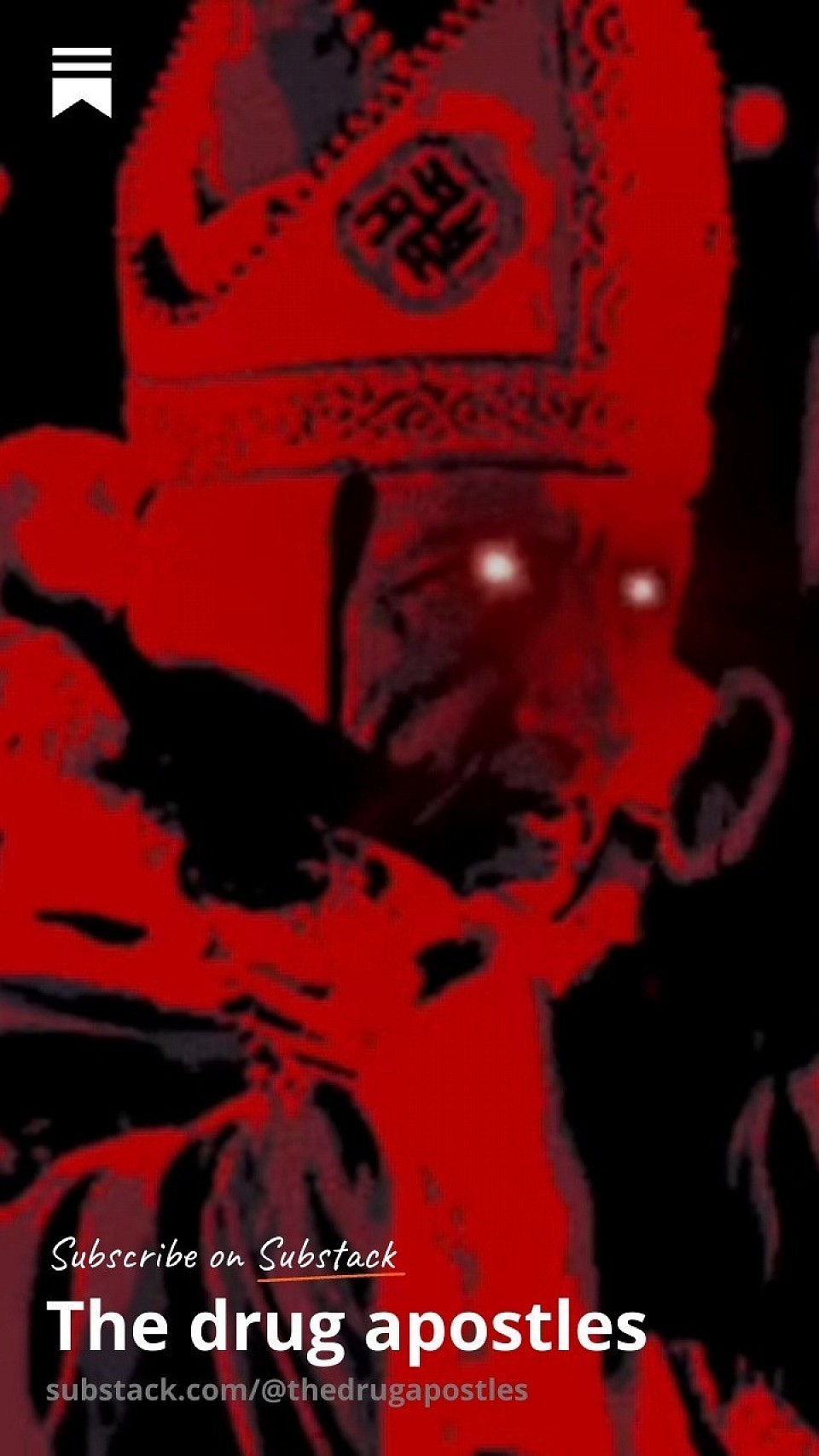 The drug apostle Substack page