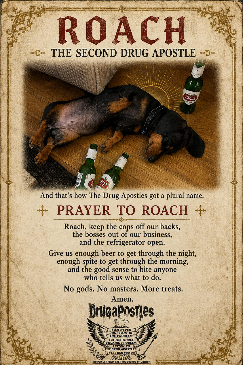 Roach, mini Doxy, the second drug apostle