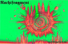 Nachtfragment German dark music magazine cover page featuring underground artists, reviews, interviews, and new music from the darkwave, gothic, industrial, post-punk, and punk scenes.